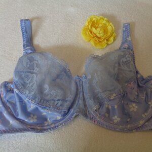 LOVELY IN LAVENDER LACE VASARETTE UNDERWIRE BRA 40 C